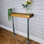 Rustic Console Table Radiator Shelf