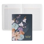 Erin Condren Bound Teacher Record Book - Bold Blooms Classic Bound Cover | Sewn-Stitch Bound Record Book - Log and Track Attendance, Performance, and Test Scores