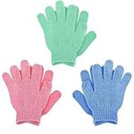 Sibba 3 Pair Bath Gloves for Shower