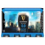 Guinness Draught 0.0 Alcohol Free Stout | 0% vol | 8 x 440ml | Notes of Sweet Malt & Hop Bitterness | Dark Ruby Red Beer | Creamy Head | Hints of Chocolate & Coffee | Rugby's Favourite Beer