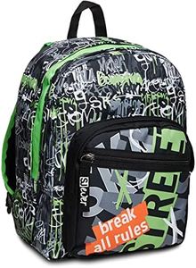SJ Gang Zaino Doppio Scomparto Sj Ever, Nero, 31 Lt, Scuola y Tempo Libero