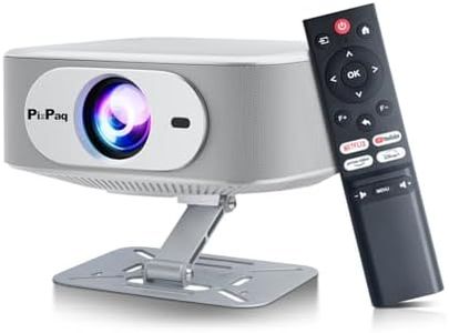 PixPaq (Japan) Power Certified Netflix and Prime Video LED Projector 1080p Full HD Native Resolution, Netflix, Prime Video, Hotstar, 11,000 Lumens, Screen Mirroring, 5 Watt Speaker with Android 13