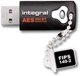 Integral INFD8GCRYPTO140-2 Crypto 8 GB AES 256-bit Encrypted USB Flash Drive, FIPS 140-2 Certified