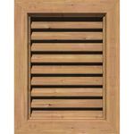 Ekena Millwork GVWVE12X2400SFUWR Unfinished, Functional, Smooth Western Red Cedar with Brick Mould Face Vertical Gable Vent 17-Inch x 29-Inch Frame Size, 12-Inch x 24-Inch