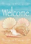 Toland Home Garden Welcome Shells (12.5" x 18")