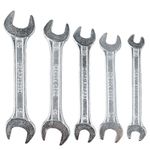 ARTESIA TOOL 5 Piece Set Double Open Ended Spanner Wrenches | 10 Sizes From 6mm to 15mm | Storage Case Included | Must Have Tool To Any Home & Work Tool Kits