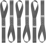 AUGO Heavy Duty Soft Loops –Pack of 6-1.5” x 17” Tie Down Anchor Straps for Use w/Ratchet Strap Hooks – 3000Lb Load Capacity & 10,000Lb Break Strength – Great for Motorcycle, Bike, Roof Rack, Etc.