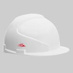 PERF Safety Helmet for Construction & Outdoor Work|Easy 3D Fitting System for Any Head Size|Lightweight|4-Point Support, Easy Impact Absorption Sweatband|Maxxtra|White