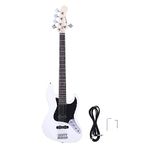 Vault JB5 Jazz Bass 5-String Bass Guitar - White