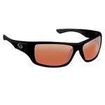 Flying Fisherman Triton Polarized Sunglasses with AcuTint UV Blocker for Fishing and Outdoor Sports, Matte Black Frames/Vermillion Lenses