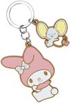 My Melody Flat & My Melody Character Charms Keychain