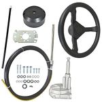 labwork 13FT Outboard Boat Rotary Steering System with Wheel Replacement for SS13714 Marine