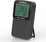 Digital Radon Detector LCD Display Dual USB Battery Power Options 3 Year Battery Life 10 Year Sensor Lifespan Accurate pCiL Concentration Detection for Home and Office Use