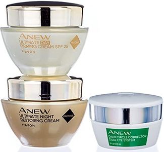 Avon Anew Ultimate DAY Cream + Anew Ultimate Night Cream + Anew Dark Circles Corrector Dual Eye Cream - Juego de 3 piezas