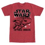 Star Wars VII: The Force Awakens Twice Mens Heather Red T-Shirt