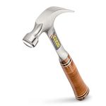 Estwing E12C 12oz Curved Claw Hammer, Smooth Face, Leather Grip