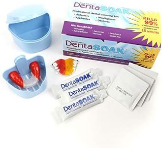 DentaSOAK® Starter Kit - Mouthguard, Retainer, Denture, Appliance Cleaner – 100% Safe - Persulfate Free – Non-Toxic & Alcohol Free – 3 Month Supply – Mint Scented