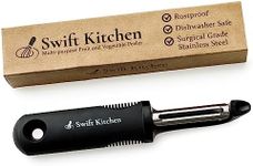 Swift Kitchen Vegetable Peeler with Ultra Sharp Surgical Grade Stainless Steel - Multifunctional, Rustproof, Dishwasher Safe - Peelers for Kitchen, Potato, Carrot, Veg, Fruit