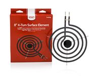 Smart Choice 8-Inch 4-Turn Electric Stove Burner Replacement Surface Element for Electric Coil Oven Ranges, Fits Most