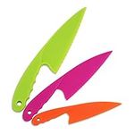 Jatidne 3pcs Kids Knives for Chopping Plastic Safety Knives for Children Kitchen Knife Set Salad Lettuce Knife Childrens Knives for Cooking