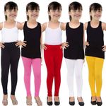 TIK TOK WEARS Girls Leggings for Five (5) - 6 Years Pack of Five (5) Pcs