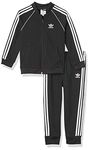 adidas Originals,unisex-baby,SST Tracksuit,Black/White,3M