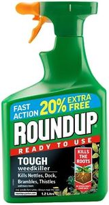 Easylife Roundup Weed Killer Extra Strong Spray, 1.2L Glyphosate Weedkiller and Weed Killer Spray with Non-Drip Trigger, Lawn Weed Killer and Strong Weedkiller for Driveways - Fully Guaranteed