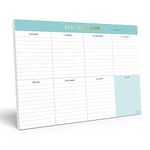 Sweetzer & Orange Weekly To Do List Pad. Minty Gold Weekly Planner Notepad with Daily Planner Agenda Squares. 7x10” Day Planner 2024 2025 - Student Planner, Work Planner and Checklist Note Pad.