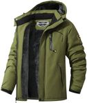 MAOYSSEN Men's Ski Jacket Warm Winter Snow Coat Waterproof Mountain Windbreaker Snowboarding Jacket Hooded for Hiking Traval