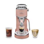 De’Longhi Dedica EC890 New Espresso machine – Stainless Steel Espresso Maker with Touch Display & Upgraded milk frother Steam Wand, Espresso, Cold Brew, Iced & Cold Coffee, Cappuccino, Latte & More