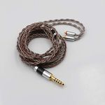 TRIPOWIN C8 8-Core Silver Copper Foil Braided Earphone Replacement Upgrade Cable, Tinsel Silver Copper Wire for UE900s SE215 SE425 TIN Audio T2 T3 BGVP (4.4mm Plug, MMCX Connector)…