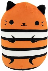 Cats vs Pickles - Jumbo - Ne-Meow - 8" Super Soft and Squishy Bean-Filled Weighted Stuffed Animals - Great Gifts for Kids, Boys, & Girls - Collect as Fidget Toys or Sensory Toys.