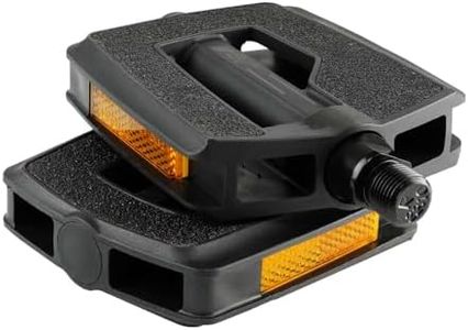 BV Bike Pedal - 2-Set, Universal Fit Bicycle Pedals 9/16" Compatible, Non-Slip & Durable Lightweight, Fits Most Adult Bikes & MTB Bicycles, Multiple Colors (9/16" E Bike)