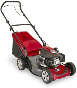 Mountfield SP46 Petrol Lawnmower, Self-Propelled, 46 cm Cutting Width, 139 cc ST140 Autochoke Petrol Engine, Up to 500 m², Includes 60 Litre Grass Collector