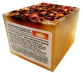 Handmade Natural Rose Geranium Soap Loaf - Range No.2 - Acne, Eczema, Psoriasis, Itchy Skin, PMT and Hormone Imbalance Relief - 400g Money Saver Loaf
