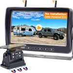 Magnetic Backup Camera Wireless for RV Trailer: HD 1080P 7 Inch Solar Easy Installation Rear View Camera with Recording Monitor Y08