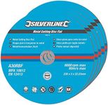 Silverline 186810 Metal Cutting Discs Flat 5pk 230 x 3.2 x 22.23 mm
