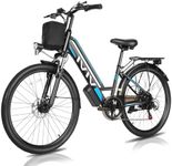 Vivi Electric Bike for Adults with 750W Peak Motor, 26" Cruiser Electric Bicycle, 22MPH Women Ebike with 48V Removable Battery, Up to 50 Miles, LCD-Display, 7 Speed, Cruise Control, UL 2849 Certified