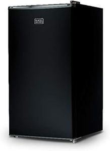 BLACK+DECKER BCRK32B Compact Refrigerator Energy Star Single Door Mini Fridge with Freezer, 3.2 Cubic Feet, Black