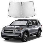 EcoNour Car Windshield Sun Shade for Honda CRV with Storage Pouch, Front Window Sun Protector for UV Rays & Sun Heat, Car Interior Accessories Fit Honda CRV Models 2017-2022