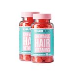 HAIR BURST Biotin Gummies for Hair Growth - Hair, Skin & Nails Vitamin Supplement - Low Sugar, Delicious Flavour - Reduces Breakage, Promotes Healthier Thicker Hair - Daily Chewable Vitamins - 1 Month