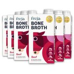 Beef Bone Broth | Grass-Fed | Collagen, Protein & Amino Acids | Low Carb, Keto & Gluten Free | Clear Liquid Broth, not Beef Stock Cubes, Powder or Concentrate | 6 x 500ml