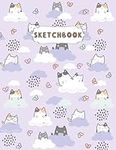 Sketchbook: Cute Cats Kawaii Large 
