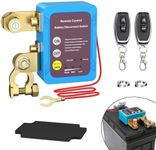 AULESSE 12V 240A Remote Battery Disconnect Switch, Remote Kill Switch for Car, Automatic Power Shut Off Switch with 2 Remote Controls, Battery Isolator Switch for Auto Car Truck SUV RV ATV