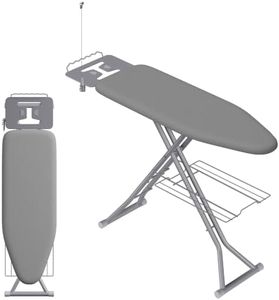 SONGMICS Ironing Board with Rest, Cord Holder, 13x43 Folding Storage Rack