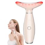 Neck Face Massager, Facial Massager for Double Chin, 3 Modes, Face Sculpting Tool with Vibration (Nude)