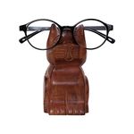 S.B.ARTS Handcrafted Wooden Spectacle Eyeglasses Holder Cat Shaped Eyewear Retainer-Sunglasses Holder Display Stand, Spec Stand- Optical Glass Accesories, Animal Shaped Home Office Desk Decor Gift