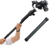 DH10 Upgrade Gimbal Extension Pole Carbon Fiber Bar Lightweight but Strong 1/4" Universal Rod Compatible with DJI Ronin S, Ronin SC, OSMO Mobile 3, OM 4, ZHIYUN Crane 2 V2 Stabilizer DSLR Camera