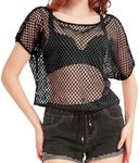 WILDPARTY 80s Fancy Dress Fishnet T