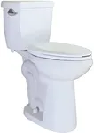 WinZo WZ5888U Elongated Two Piece Toilet 21.25-inch Extra Tall Bowl 1.28 Single Flush Comfortable For Seniors Tall Family 12" Rough-in Bathroom,White